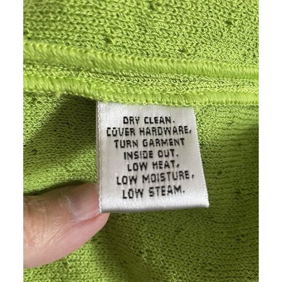 St. John Dress Santana Knit Size Medium Sheath Sleeveless Colorblock Mod Resort - Picture 5 of 12